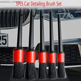 New 5Pcs Car Detailing Brush Auto Cleaning Car Cleaning Detailing Set Dashboard Air Outlet Clean Brush Tools Car Wash Accessories