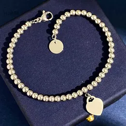 Pendants Luxury Jewelry Designer Tiffanyitys Bracelet Necklace Love Heart Beads Necklace Bracelet Jewelry Sets for Womens Birthday Gift Designer Wedding St 141v
