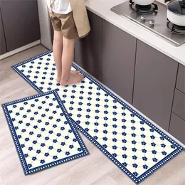 Tappeto Tappetino da cucina Striscia lunga antiscivolo Impermeabile resistente all'olio assorbente per porte domestiche Zerbino sporco senza lavaggio Drop Del Otssd