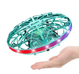 BLLRC F106 Induction Intelligent Flying Saucer UFO Induction Aircraft UAV Handheld Toys Green5002990