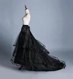 رخيصة ثوب الكرة السوداء كرينولين تنورات زائد الحجم الزفاف طوق تنورة عالية الجودة من أجل الزفاف