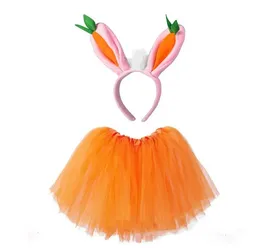 Stage Wear Dance Accessories Cosplay Party Supplies Easter Headwear Skirt Set Creative Easter Rabbit Rabbit Headband Animal Rabbit Shaped Gauze Skirts