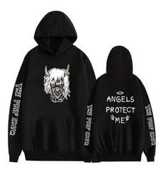 New Lil Peep 남자 풀오버 까마귀 스웨트 셔츠 가을 겨울 남성 Peep Show Cotton Fleece Black White Hoodies Hoody Sweatshirts Y1031240