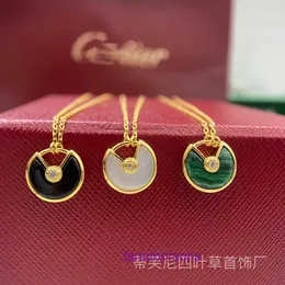 Boutique Carter joias e colar de luxo loja online Amuleto feminino 925 prata esterlina banhado a ouro rosa 18k emblema círculo seguro com caixa original
