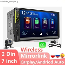 New Apple Carplay Car Radio Stereo Receiver Mp5 Player 2Din 7inch Universal USB Wireless Mirrorlink Touch Screen ISO Autoradio Car