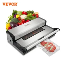 VEVOR Коммерческий вакуумный упаковщик Многофункциональная автоматическая машина для упаковки пищевых продуктов с резаком для хранения рулонов пакетов для домашней кухни 240116