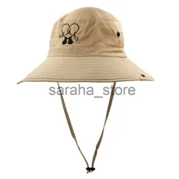 Cappelli a tesa larga Cappelli a secchiello Coniglio ricamato Cappelli a secchiello impermeabili Protezione solare estiva Cappello da sole pieghevole traspirante Uomo e donna Sport Alpinismo J240117