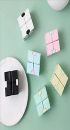 Бесконечный куб конфетного цвета головоломка антидекомпрессионная игрушка палец ручные спиннеры забавные игрушки для взрослых детей СДВГ снятие стресса Gif4514528