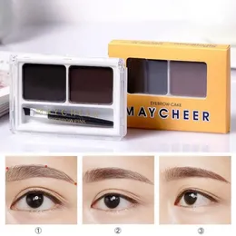 2 In1 Eyebrow Cream Eyebrow Enhancers With Brush Natural Quick-Torking Eyebrow Cream med Eyebrow Brush Cream Eyes Makeup TSLM1 240116