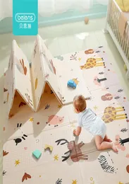 Beiens jogar quebra-cabeça crianças espuma xpe quarto do bebê rastejando brinquedos babygym dobrável tapete desenvolvimento tapete crianças playmat lj2009112393975