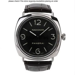 Paneris Watch Luxury Watch Mens Paneraii Tasarımcı Kol saatleri Pam 00210 Manuel Mekanik Erkek Hareketi Su geçirmez Paslanmaz Çelik İzler