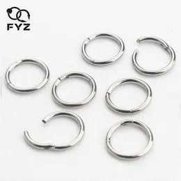 18G 16G 14G ASTM 36 RINGS BIRCINGS FAUX SPECTUM حلقات مفصلية قطاع حلقات حلمة ثقب مجوهرات الأنف 240117