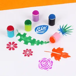 Matériel de peinture pour graffitis pour enfants, encre et pigments, outils de maculage de peinture, protège-doigts, pinceaux éponge, pinceaux à tête ronde et pinceaux