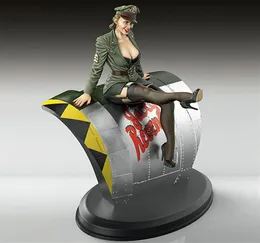 1 35 PinUp Pilot Inclui base Modelo de resina figura Soldado GK Kit desmontado e sem pintura 201202205G6935285