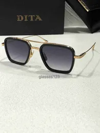 2024 Original DITA Sonnenbrille A DITA FLIGHT 006 Designer Sonnenbrille modische Retro-Luxusmarke Brille Modedesign Damen Sonnenbrille Metall mit Etui N