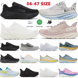 Hoka Dhgate Running Designer Shoes Hokas Clifton 9 Bondi 8 Big Size 36-47 Mens Run Sneakers Womens Table Tennis Golf Gym Shoe Trainers s