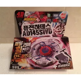 Tomy 4D Metal Beyblade BB123 Fusion Hades AD145SWD Battle Top Launcher 240116