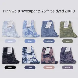 2024 LL Lemons Yoga 4 Syles Leggings High Wais Tie Dye/camouflage//leopard Spors Pans Fiess Squa Proof Running Tummy Conrol Bu Lifing Workou Sof Gym Clohe