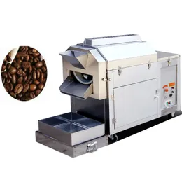 Automatic commercial nut roasting machine best industrial electric gas dry nuts rotary drum roaster oven low price for sale