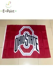 Ohio State Buckeyes-Flagge, 3 x 5 Fuß (90 cm x 150 cm), Polyester-Flaggen, Banner-Dekoration, fliegende Hausgarten-Flagge, festliche Geschenke 5902832