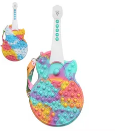 Novos produtos bolsa de brinquedo fidget carteira de silicone guitarra piano multifuncional banda música crossbody crianças039s educacional3607887