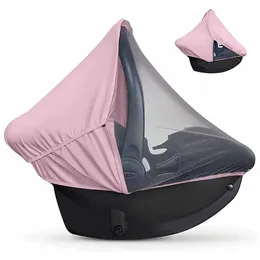 Breastfeeding Cloth Summer Sunshade Breathable Nursing Towel Pink Blue Universal Mesh Safety Seat Basket Cover For born Baby 240117