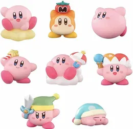 8pcs Ustaw Kirby Anime Games Kawaii Cartoon Kirby Waddle Dee Doo Pvc Action Figure Dolls Zabawki dla dzieci Prezenty urodzinowe 9420233
