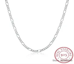 2021 SMTCAT 925 Sterling Silver 2mm Figaro Cains Necklace Gine Jewelry R Chain NCELLACES 16 24 249U9331983