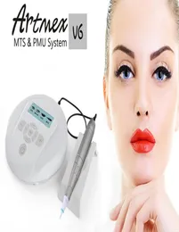 Professional Artmex V6 Semi Permanent Makeup Tattoo Machine Mts PMU Skin Care System Derma Pen Eyebrow LIP1186652