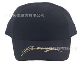 Snapback 2020 Children039s春と夏の黒い綿のブリムゴールド刺繍カップル野球cap5021980