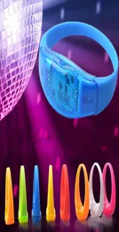 LED toys soundactivated luminous bracelet vibration sensor silicone wrist strap cheering props bar festival supplies6529808