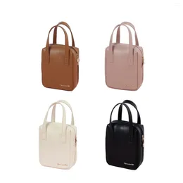 Borse per cosmetici Borsa da viaggio in pelle PU compatta ed elegante custodia leggera per regalo di compleanno donne ragazze in viaggio a casa lavoro