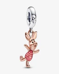 Dijes colgantes de Piglet compatibles con pulseras europeas originales, accesorios de joyería de moda de Plata de Ley 925 para mujer 5612207