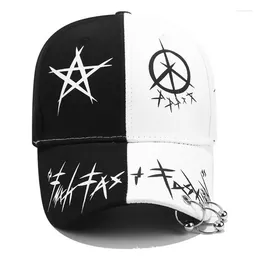 Czapki Ball Caps Hip Hop Women Baseball Cap z Ring Circle Snapback dla mężczyzn unisex tatę hat regulowany kpop gorra hats Panama