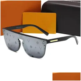 Solglasögon designer för kvinnor män män blomslins med brev solglasögon unisex resande solglasögon svart grå droppleverans fashio dhujm