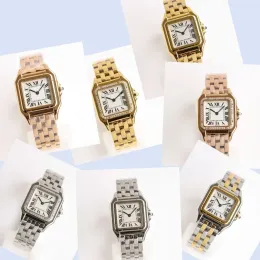 U1 Top AAA New Fashion Woman Square Gold Diamond Bezel Watch Tank Series Casual Lady Quartz Ultra Thin Panthere de G Factory Watches Stainless Steel montres rel oj 336