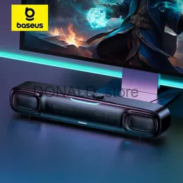 Portabla högtalare Baseus DS10 Desk Mini Soundbar Högtalare Bluetooth 5.3 Triple-Mode Audio 3D Soundscape Surround Subwoofersound Box For Laptop PC J240117