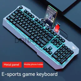 Klawiatury Aula F3010 Klawiatura i myszy przewodowe Ergonomiczne klawisze funkcji multimedialne 104 Key metalowy panel gier Keyboard Keyboard J240117