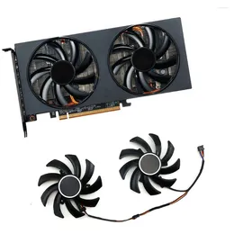 Computer Coolings For POWERCOLOR RX5600XT 5700 6600 6600XT 6700 Graphics Card Cooling Fan 4Pin