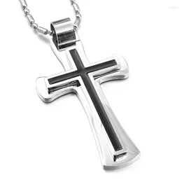 Pendant Necklaces GOKADIMA Christmas Gift 316l Stainless Steel Cross Necklace For Men Women Fashion Jewelry Wholesale WP316