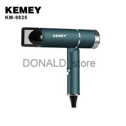 Elektrisk hårtork Kemei Foldbar hårtork KM-9825 Professionell styling Salon Light Green Electric Healt Dryer Secador de Cabelo Profissional J240117