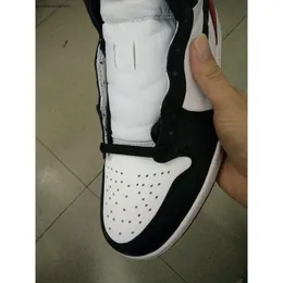 LJR 1S Jumpman Basketball Man Sneakers Shoes PK Black Toe 555088-125는 큰 크기 12-13이 더블 박스 2024입니다.