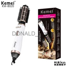 Electric Hair Dryer Kemei KM-8020 Adjustable Multifunctional Electric Hair Dryer Curling Comb Temperature Fast Heating Seche Cheveux Professionnel J240117