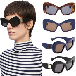 Super große modische Herren- und Damen-Sonnenbrille, Designer-T-Stage-Spiegel, luxuriöser dekorativer Spiegel, UV400-beständige Brille mit Box LW40128I