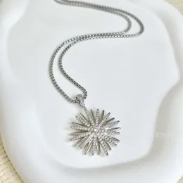 2024 Designer David Yuman Jewelry Bracelet Xx Popular Sunflower Zircon Pendant Necklace