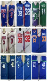Vintage 1992 Basketball Jerseys 3 Drazen Petrovic 32 Julius Erving 33 Patrick Ewing 44 Pistol Pete Maravich 5 Jason Kidd 41 Dirk N6028752
