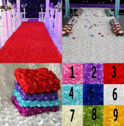 자주색 3d 로즈 꽃잎 웨딩 테이블 장식 배경 웨딩 선호 웨딩 파티 장식을위한 레드 카펫 통로 주자 Supp8491865