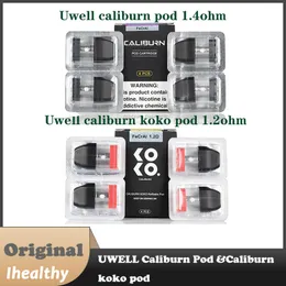 UWELL Caliburn 1.4ohm Pod Caliburn koko pod 1.2ohm avec cartouche rechargeable de 2 ml pour Kit UWELL Caliburncaliburn KOKO