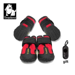 Truelove Pet Dog Shoes för små stora hundar utomhusreflektor Paws Puppy Boots Footwear Buty DLA PSA 240117