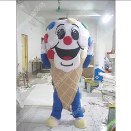 Vuxenstorlek nyaste Icecream Mascot Costume Cartoon Theme Character Carnival Unisex Halloween Carnival Adults Birthday Party Fancy Outfit For Men Women